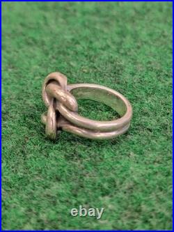James Avery Bold Lovers Knot 925 Sterling Silver Ring Sz 7 Retired