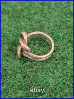 James Avery Bold Lovers Knot 925 Sterling Silver Ring Sz 7 Retired