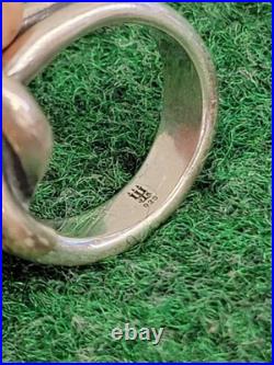 James Avery Bold Lovers Knot 925 Sterling Silver Ring Sz 7 Retired