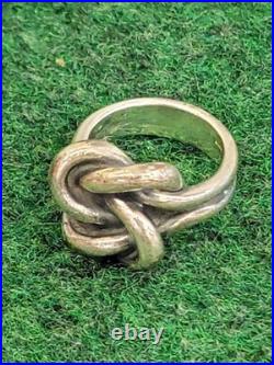 James Avery Bold Lovers Knot 925 Sterling Silver Ring Sz 7 Retired