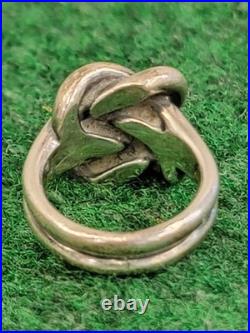 James Avery Bold Lovers Knot 925 Sterling Silver Ring Sz 7 Retired