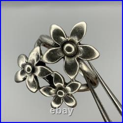 James Avery Bouquet Daisy Flowers Ring Sterling Silver Retired
