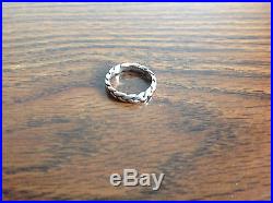 James Avery Braided Sterling Silver Ring Size 6 RARE