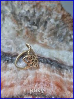 James Avery Butterfly Mariposa Ring Rare 585 14k Solid Yellow Gold Retired