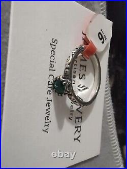 James Avery Cherished Birthstone Ring Emerald Stone Green (9.5)Retired James Avery Cherished Birthstone Ring Emerald Stone Green (9.5)Retired