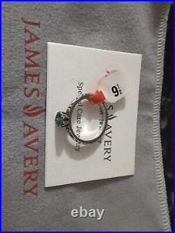 James Avery Cherished Birthstone Ring Emerald Stone Green (9.5)Retired James Avery Cherished Birthstone Ring Emerald Stone Green (9.5)Retired