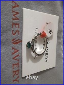 James Avery Cherished Birthstone Ring Emerald Stone Green (9.5)Retired James Avery Cherished Birthstone Ring Emerald Stone Green (9.5)Retired