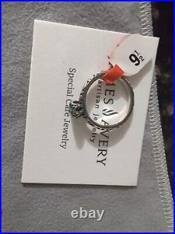 James Avery Cherished Birthstone Ring Emerald Stone Green (9.5)Retired James Avery Cherished Birthstone Ring Emerald Stone Green (9.5)Retired