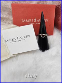 James Avery Cherished Birthstone Ring In Sterling Silver- Garnet Size 6