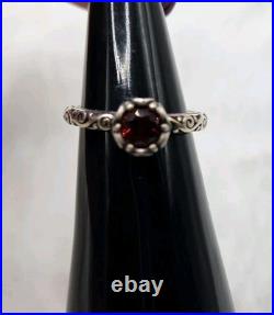 James Avery Cherished Birthstone Ring In Sterling Silver- Garnet Size 6