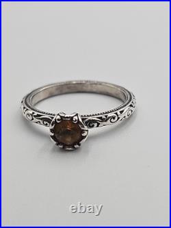 James Avery Cherished Birthstone Ring Size 7 1/2 (November) Citrine