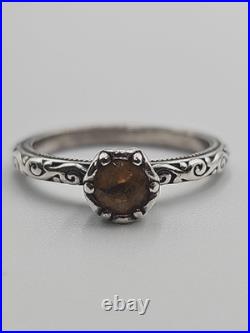 James Avery Cherished Birthstone Ring Size 7 1/2 (November) Citrine