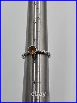 James Avery Cherished Birthstone Ring Size 7 1/2 (November) Citrine