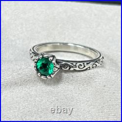 James Avery Cherished Birthstone Ring Size 7 (May) Lab Created Emerald