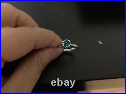 James Avery Cherished Birthstone lab Emerald Ring Sterling Silver Abt Size 5.75