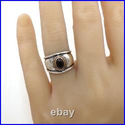 James Avery Christina Black Onyx 18K Gold & Sterling Silver Ring Size 6.5 LLA2