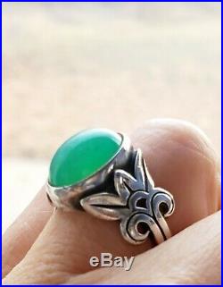 James Avery Chrysoprase Ring VERY Rare! In JA Box/Pouch NICE