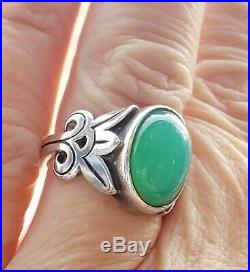 James Avery Chrysoprase Ring VERY Rare! In JA Box/Pouch NICE