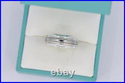 James Avery Classic Smooth Titanium and Sterling Silver Wedding Band Size 6