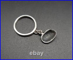 James Avery Cockle Shell Charm Ring Sterling Silver Size 2.5 Used