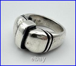 James Avery Compression Ring Sterling Silver Retired JA STER Size 10.5 25.45g