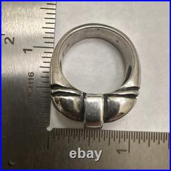 James Avery Compression Ring Sterling Silver Retired JA STER Size 10.5 25.45g