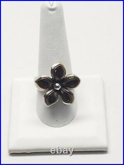 James Avery Copper Flower Ring. Retired. 925 Preowned Size 10
