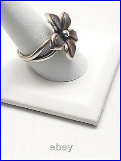 James Avery Copper Flower Ring. Retired. 925 Preowned Size 10