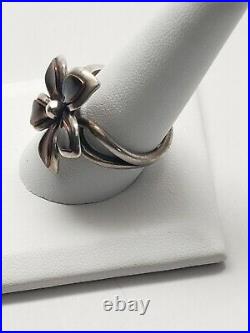 James Avery Copper Flower Ring. Retired. 925 Preowned Size 10