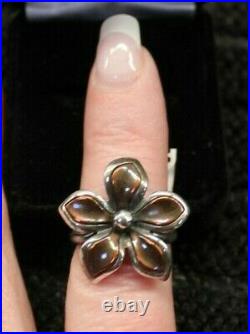 James Avery Copper Flower Ring. Retired. 925 Preowned Size 7