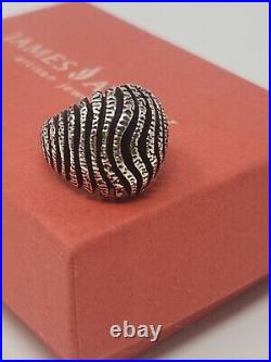James Avery Coral Reef Ring Size 6 Sterling Silver Vintage Retired Domed