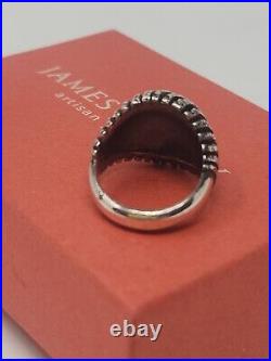 James Avery Coral Reef Ring Size 6 Sterling Silver Vintage Retired Domed