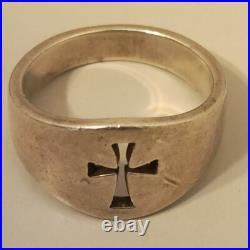 James Avery Cross Cutout Crosslet Ring Sz9-10 Sterling Silver Wide Thick James Avery Cross Cutout Crosslet Ring Sz9-10 Sterling Silver Wide Thick