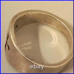 James Avery Cross Cutout Crosslet Ring Sz9-10 Sterling Silver Wide Thick James Avery Cross Cutout Crosslet Ring Sz9-10 Sterling Silver Wide Thick