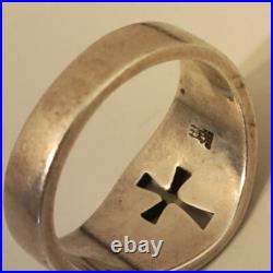 James Avery Cross Cutout Crosslet Ring Sz9-10 Sterling Silver Wide Thick James Avery Cross Cutout Crosslet Ring Sz9-10 Sterling Silver Wide Thick