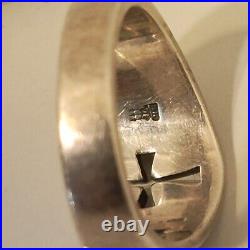 James Avery Cross Cutout Crosslet Ring Sz9-10 Sterling Silver Wide Thick James Avery Cross Cutout Crosslet Ring Sz9-10 Sterling Silver Wide Thick