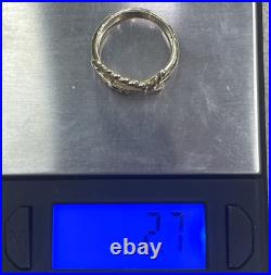 James Avery Cross Twisted Icthus Fish Ring in 14k Gold Size 4.75