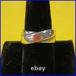 James Avery Crossover Double Band Sterling Silver 925 Size 8 1/2 Retired James Avery Crossover Double Band Sterling Silver 925 Size 8 1/2 Retired
