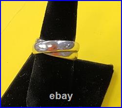 James Avery Crossover Double Band Sterling Silver 925 Size 8 1/2 Retired James Avery Crossover Double Band Sterling Silver 925 Size 8 1/2 Retired