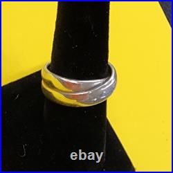 James Avery Crossover Double Band Sterling Silver 925 Size 8 1/2 Retired James Avery Crossover Double Band Sterling Silver 925 Size 8 1/2 Retired