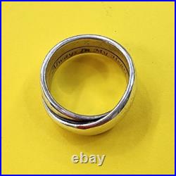 James Avery Crossover Double Band Sterling Silver 925 Size 8 1/2 Retired James Avery Crossover Double Band Sterling Silver 925 Size 8 1/2 Retired