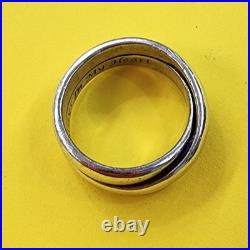 James Avery Crossover Double Band Sterling Silver 925 Size 8 1/2 Retired James Avery Crossover Double Band Sterling Silver 925 Size 8 1/2 Retired