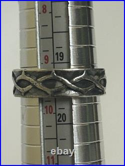 James Avery Crown of Thorns Band Sterling Silver Size 9.5 Ring Retired Rare