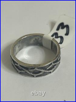 James Avery Crown of Thorns Band Sterling Silver Size 9.5 Ring Retired Rare