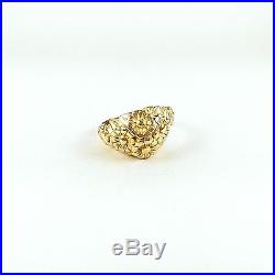 James Avery Daisy Flower Dome Scroll Ring 14K Gold Size 5 RARE RETIRED
