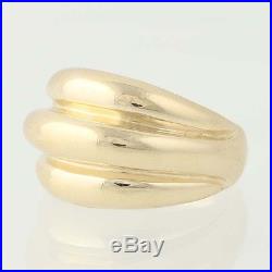 James Avery Dome Ring 14k Yellow Gold Ribbed Women's Size 3 3 1/4