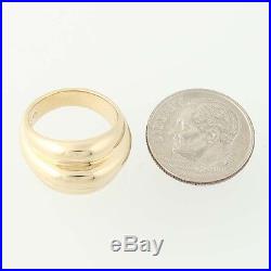 James Avery Dome Ring 14k Yellow Gold Ribbed Women's Size 3 3 1/4