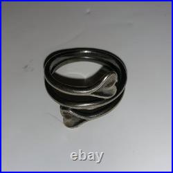James Avery Double Banded Heart Sterling Silver Ring SZ 7.75