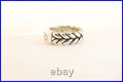 James Avery Double Woven Twist Rope Eternity ID Ring Sterling RETIRED RARE 16.5g