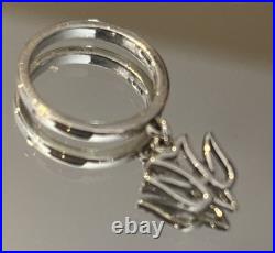James Avery Dove Charm Sterling Silver Ring Size 3.5